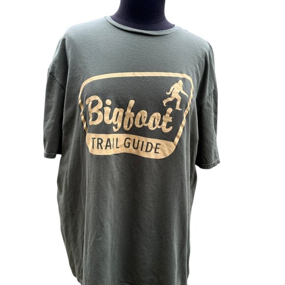 Funny Outdoor Bigfoot Trial Guide Hiking 2x Womens or Mens Crewneck T Shirt Tee - Picture 5 of 8